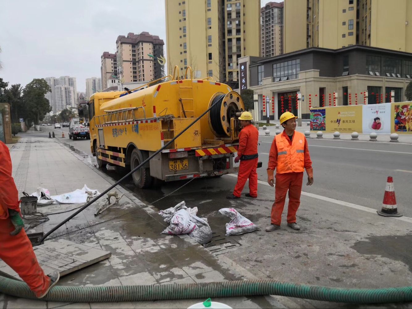 岳阳排污管道清淤-管道清洗